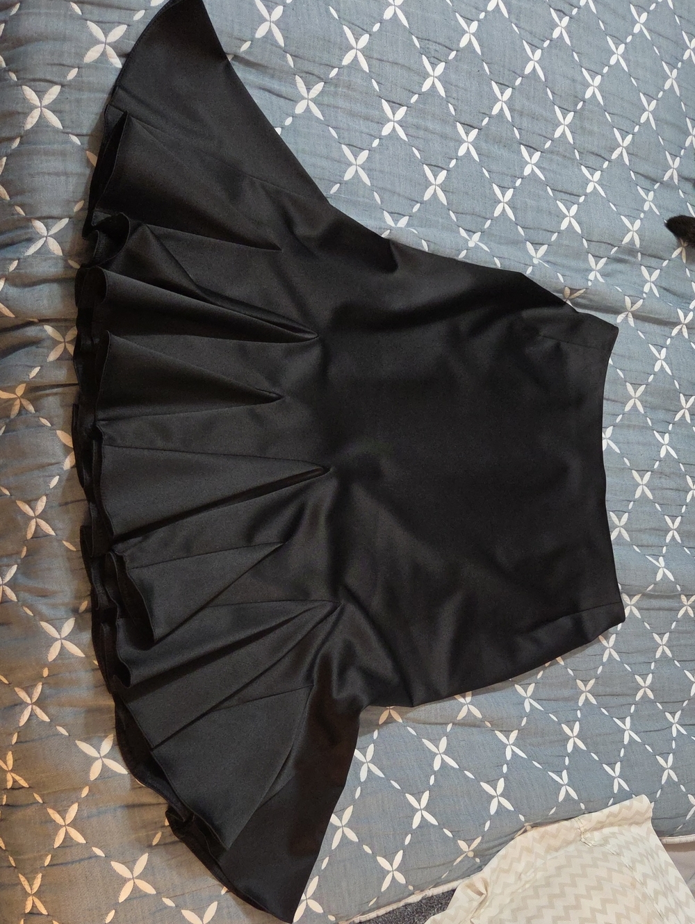 JS Collections Goth Black Ruffel Skirt